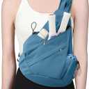 Pickleball Bag for Women Men, Crossbody Sling Bags Pickleball Paddle Bag Should Chest Bags Backpack (Peacock Blue)