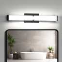 Modern Bathroom Light Fixtures 40 Inch,40W 3600 Lumen Dimmable Vanity Lights for Bathroom, 5CCT LED Vanity Light Fixture, Matte Black Lighting Fixtures ETL Certified
