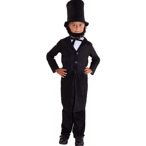 Morph Costumes Abraham Lincoln Costume For Kids - Presidents Day Halloween Outfit For Boys, Historical Dress Up M