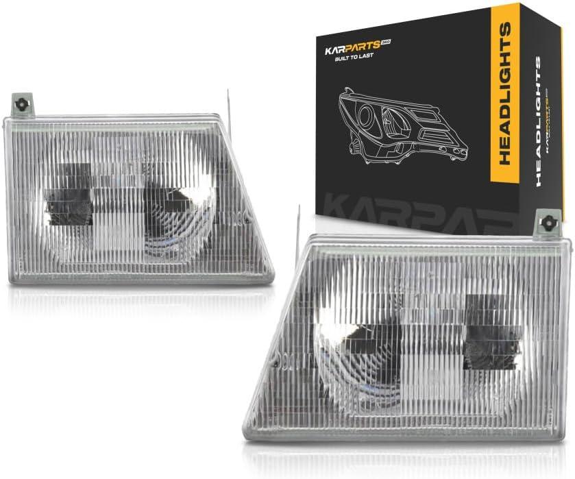For Ford E-450 Super Duty 2003-2007 Headlight Assembly Driver and Passenger Side | Pair | Plastic | Replacement For FO2502153, FO2503153 | 6C2Z13008BA, 6C2Z13008AA