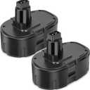 KUNLUN 2-Pack 4.5Ah Replacement Battery for DeWalt 18V XRP Battery Compatible for DeWalt 18V Battery DC9096 DC9098 DC9099 DW9095 DW9096 DW9098 DE9039 Cordless Power Tools