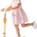 Kick Scooter, 3 Wheel Kick Scooter for Ages 3+ (Orange)