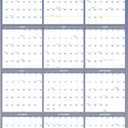 AT-A-GLANCE 2026 Wall Calendar, Dry Erase Wall Planner, Monthly, 48" x 32", Extra Large, Vertical/Horizontal, Reversible, 12-Month, Blue (A1152-26)