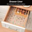 INNOLITES Shelf Liners for Kitchen Cabinets Drawer Liner Waterproof & Oil-Proof, Non-Adhesive EVA with Floral Pattern Durable Washable, Easy to Cut (Sage Green, 11.8" x 120")
