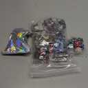 79 Pcs MTG Dice Set in 12 Colors with Plus 1 Life Counter Dices, Buff Ability Keyword Tokens, Shield and Spindown Dice, Life Counter Wheel Bag For MTG, TCG, Cards Gaming Accessories (Black and Purple)