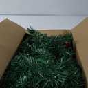 MorTime 9 FT LED Christmas Garland with Pinecones Red Berries Bows Christmas Balls Candies, Multi-Function Christmas Garland with 50 Warm White LED Lights, 180 Branch Tips