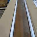 ROGMARS 72 Inches Long Walnut Floating Shelves with Led Light, 72 Inch set of 2