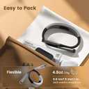 Glocusent Book Light, 3-Color & 6-Brightness Reading Light, Bendable Neck Light, 80-hr Lasting Rechargeable Book Light, Perfect Reading Lights for Books in Bed, Knitting, Repairing, Book Lovers Gifts (Standard-Medium, Gray)