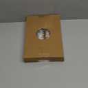 4 Pack 10 Inch Christmas Tree Candles, Premium Natural Unscented Beeswax Christmas Tree Shaped Taper Candles with Cotton Wick, for Xmas Holiday Decor Party Banquet (White with Multicolor Trim)