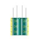 2 x 2-Pack 400V 150uF Premium Quality Low ESR Electrolytic Capacitors 18x35mm (0.71x1.38in), 400Volt 150MFD High-Frequency Caps with Superior Performance (400V Green-gold)