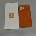 Miracase Magnetic for iPhone 17 Pro Max Case, Compatible with MagSafe, Integrated Silicone Camera Control Cover, 3.0mm Thicken Shockproof Drop Protection Phone Case for 17 ProMax, Orange