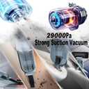 Airified Pro Car Vacuum, 3 in 1 New Pro V2 Portable 29000 Pa Suction Air Blower/Car Vacuum, Rechargeable High Power Cordless Vacuum Cleaner for Home, Long Lasting Battery Mini Vacuum Cleaner