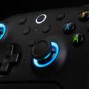 8Bitdo Ultimate 2 Wireless Gaming Controller with TMR Joysticks, Switchable Hall Effect/Tactile Triggers, 8Speed Wireless Tech, Charging Dock, RGB Fire Ring for PC & Android - Black