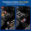 Center Console Hanging Organizer Tray for Chevy Silverado/Sierra 1500(2019-2026) & Silverado/Sierra 2500HD 3500HD(2020-2026) Accessories(Split-Bench Folding Seat Only) Black