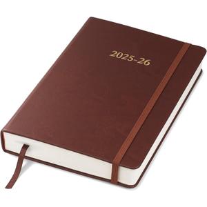 Wykeham's Executive 2025-26 Daily Journal Planner  Mid-Year Academic Diary (Conker, 8.5"5.5")