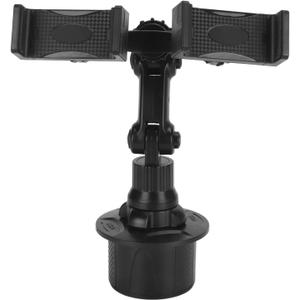Gavigain Dual Phone Holder for Car Cup Holder 360 Degree Rotation Car Phone Mount Adjustable Cell Cup Holder for iPhone for Galaxy and More