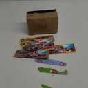 XIPEGPA Mini Foam Handmade Throwing Flying Airplane Glider DIY Assembly Model Kid Toy Random One, (50 PCS)