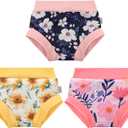 ALVABABY Swim Diapers 3pcs Baby & Toddler Reusable Waterproof Swimming Diaper for Boy's and Girl's for Swim Classes, 2-3T