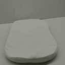 Mecc ecoh Baby Bassinet Mattress, 100% Breathable Cover, Water-Resistant Lining, Oval 30"x15"x2" Fit for Safety 1st/ Delta Children Slumber/Baby Delight Go with Me Slumber Rockin and Moses Basket (White)