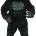 Seasons Deluxe Ape Costume with Feet (adult costume,one size) (Black)