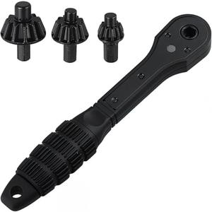 Nuckhuce 2-in-1 Ratchet Drill Chuck Key Wrench – Universal Chuck Key Replacement Tool for Drill, Compatible with Most Electric Drills and Power Tools set of 2