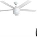 SW1422WH Merwry 52" Integrated Led Indoor White Ceiling Fan