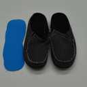 Womens Wide Slippers with Arch Support - Plantar Fasciitis Pain Relief - Orthopedic House Shoes for Diabetic Bunions (9.5, Black/Black)