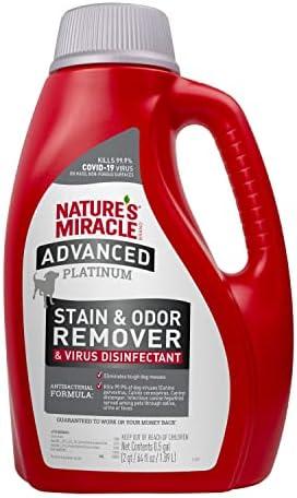 Nature's Miracle Advanced Platinum Stain & Odor Remover & Virus Disinfectant 64 Oz