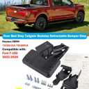 F150 Rear Bed Step for Ford F-150 2021-2026 (Not Compatible w/Dual Exhaust) (Not Compatible Swing Tailgate) Truck Bed Side Step Retractable Bumper Step Tailgate Bedstep Replace# 75328-01A 7532801A