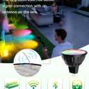 Upgraded Smart WiFi MR16 LED Bulbs Dimmable, RGBW MR16 LED Bulb Color Changing, GU5.3 Bi-pin Base, Multicolor CCT Tunable, Memory Function, Music Sync for 12V Low Voltage Spotlight 4-Pack