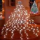 Christmas Tree Lights 280LED 10 Lines Christmas Lights for Tree 8 Lightting Modes for 4 ft-7 ft Christmas Tree, UL Certified Waterproof Indoor Outdoor Christmas Decorations(CoolWhite)