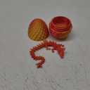 3D Printed Dragon Egg, Mystery Crystal Dragon Egg Fidget Toys Surprise, Articulated Crystal Dragon Eggs with Dragon Inside (Laser Red)