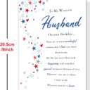 2 x Happy Birthday Card for Husband, 8*5.3 inches