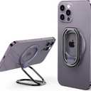 2025 Upgraded Mag Safe Phone Ring Holder, SUPERONE Adjustable Magnetic Kickstand & Removable Phone Grip Compatible with Wireless Charging Only for iPhone 17 & 16 & 15 & 14 & 13 & 12 Series - Purple