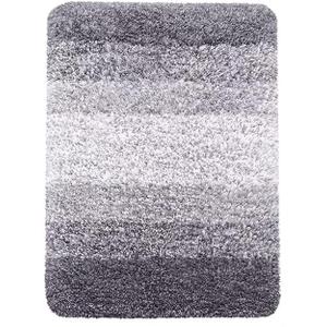 Luxury Bathroom Rug with Gradient Design, Extra Soft Microfiber, Non-Slip TPR Bottom, Gray Ombre