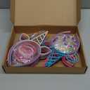 Yunsailing 36 Pcs Unicorn Party Favors Headbands for Girls Colorful Unicorn Bracelet Kids Gifts Rainbow Beaded Bracelets Horn Headband for Birthday Party Supplies