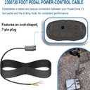 2300730 Control Cord Foot Pedal Power Cable Assembly Replacement Part Fit For Minn Kota PowerDrive V1 Foot Pedals 2006 & Older
