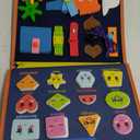 Exorany Busy Board Montessori Toys for Toddler Boy & Girl Birthday Gifts, Busy Book Learning Sensory Toys for Toddlers, Toddler Travel Toy Educational Activities Learn Fine Motor Skills