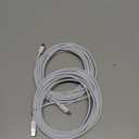 Long USB C to USB C Cable 15FT for iPhone 17 16 15 Pro Max,60W Fast Charging Type C to Type C Charger Cord for iPhone 17 16 15/16 15 Plus/17 Air/17 16 15 Pro, iPad Pro/Air,MacBook,Galaxy S25-White