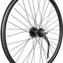 Coaster Brake Rear Wheel, 28 Hole High-Profile Double Wall Rim, Fits 20/24/26x1.75-2.35 Inch Tires, Backpedal Foot Brake Wheel for BMX Cruiser Kids Folding Bike Replacement