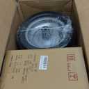 13x6.50-6 Lawn Mower Tires Flat Free Zero Turn Front Tires with 3/4", 5/8" and 1/2" Bearings, 5.6"- 8.7" Centered Hub, Compatible with Lawn Mower Garden Tractor Silver Gray Rim - 2Pack