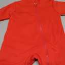 ROMPERINBOX Baby Boy Jumpsuit 2-Way Zipper Romper Hooded Fleece Lined Long Sleeve Footless Solid Outfits 0-24M (3-6 Months, Red)