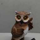 YHSOLAR Solar Garden Statue Outdoor, Owl Garden Statue with Solar Lantern for Outdoor Decorations, for Patio, Balcony, Yard, Lawn-Unique Gifts for Women, Mom
