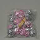 30 Pcs Disco Ball Cupcake Toppers, 70s Retro Cake Decorations with Stick Shiny Mini Disco Ball Picks Disco Theme Party Supplies for Dessert Birthday Decorations Ornament Small (Pink, Silver)