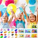 28 Packs Valentine Mochi Squishy Toys with Valentine Cards Animal Squishies for Kids Valentines Day Gift Exchange Classroom Prizes Valentine Party Favors Supplies