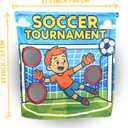 Milk & Think Kids Toddler Play Panel, Role Play Toy, Montessori Inspired Play Panel, Quick Door Hang with Suction Cups (Soccer Tournament)
