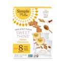 Simple Mills Snack Packs Honey Cinnamon Seed & Nut Flour Sweet Thins, Paleo Friendly & Delicious Sweet Thin Cookies, Good for Snacks, Nutrient Dense, 8 Pack (6.5 oz Pack of 1)