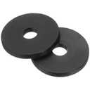 MECCANIXITY Nylon Flat Washers, M5 x 5mm ID x 20mm OD Round Flat Plain Washer Plastic Gasket Fastener for Household Faucet Pipe Water Hose, Black, Pack of 50