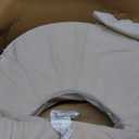 My Brest Friend Nursing Pillow - Deluxe - Enhanced Comfort w/Slipcover - Ergonomic Design for Ultimate Breastfeeding Support for Mom & Baby - Adjustable Backrest and Handy Side Pocket, Soft Sand