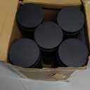 Tanlade 10 Pcs Tea Tin Canister Metal Round Can with Airtight Lid Double Sealed Tea Tin Canisters, with 1 Erasable Chalk Marker and 16 Stickers for Loose Leaf Coffee Sugar, 14 oz